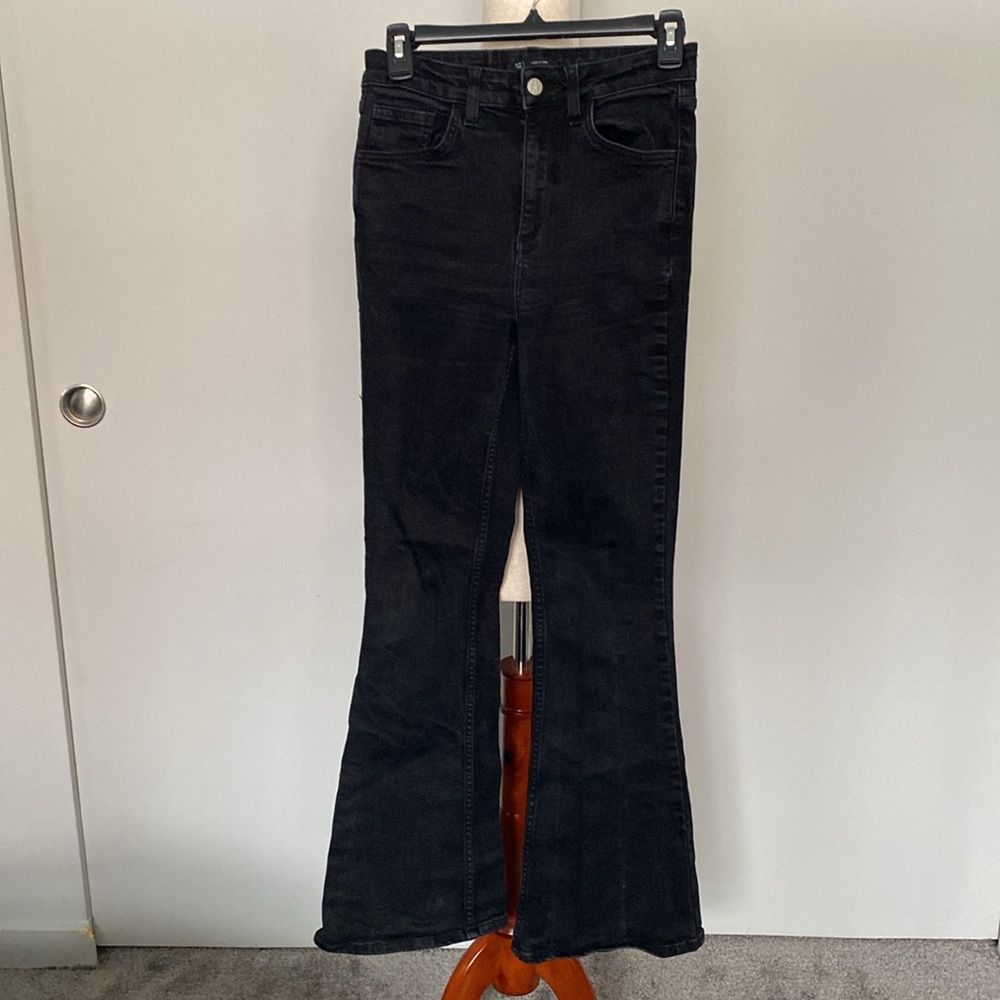 ASOS black flare jeans